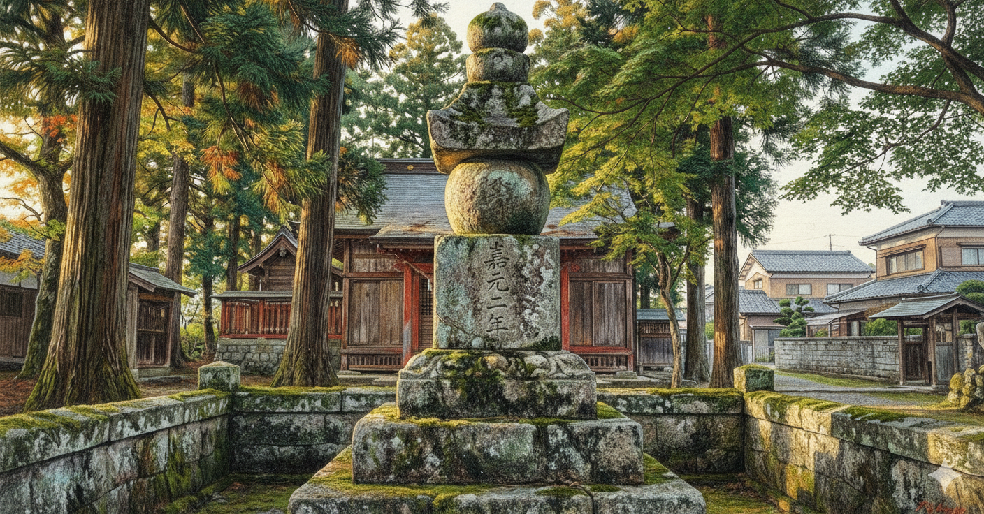 都島神社の三重宝篋印塔