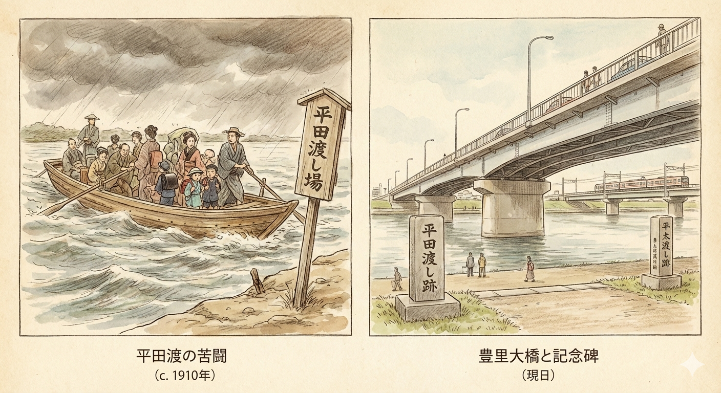 cruce en ferry de Hirata