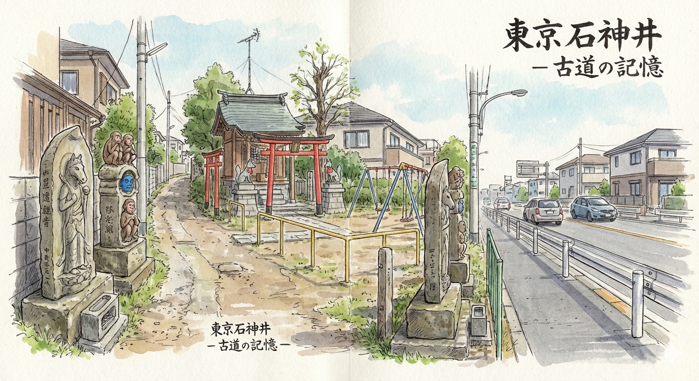 散落各處的地藏、觀音、庚申塔石碑群