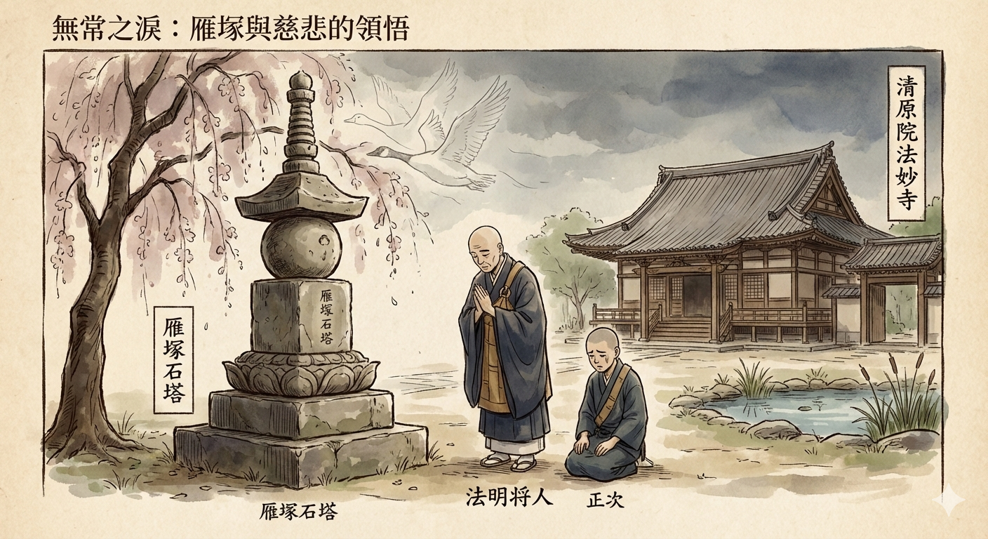 Ganzuka stone pagoda, resting quietly within the grounds of Kiyohara-in Homyō-ji Temple