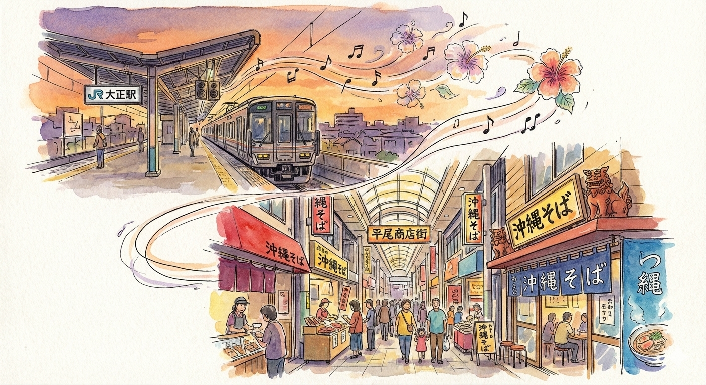 JR Taisho Station | Hirao Shopping Street