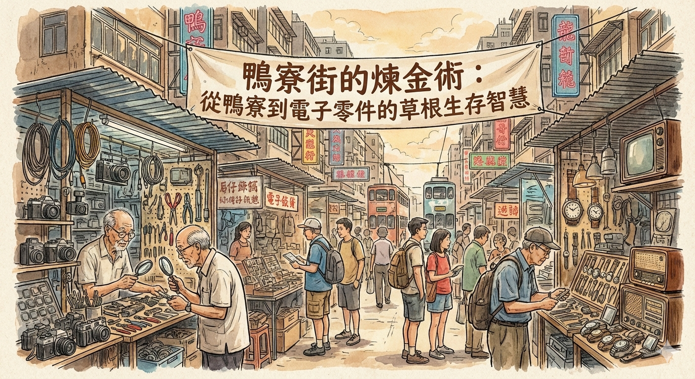 鴨寮街的煉金術：從鴨寮到電子零件的草根生存智慧