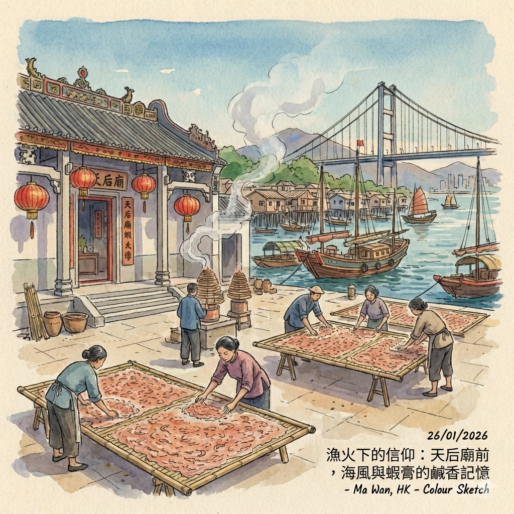 Ma Wan Tin Hau Temple | the former shrimp paste drying ground