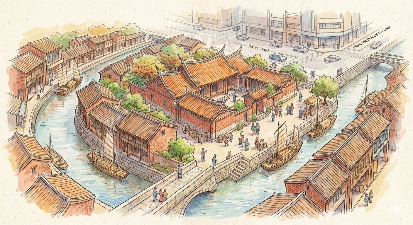 大南路和文林北路101巷一帶