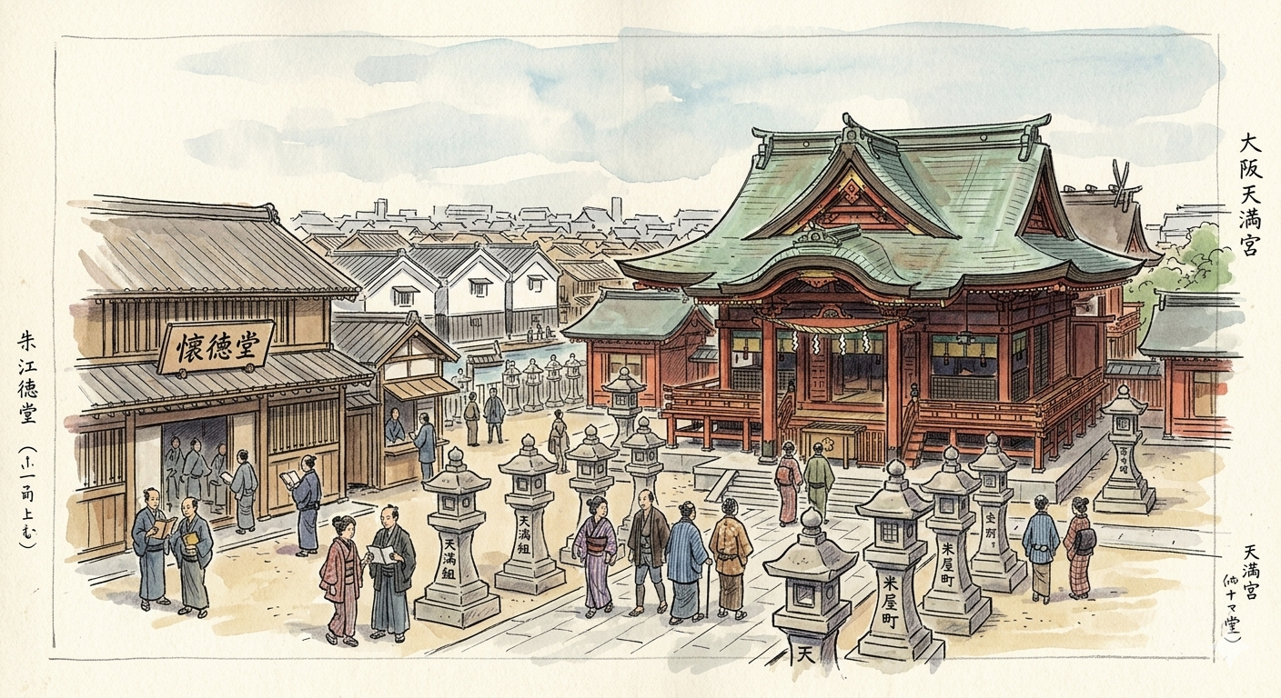 大阪天満宮と懐徳堂