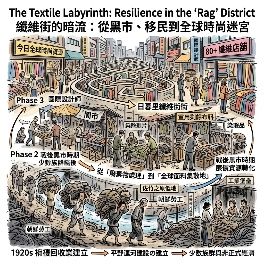 La Rue des Tissus (Sen-i-gai) : L'Héritage des Marges