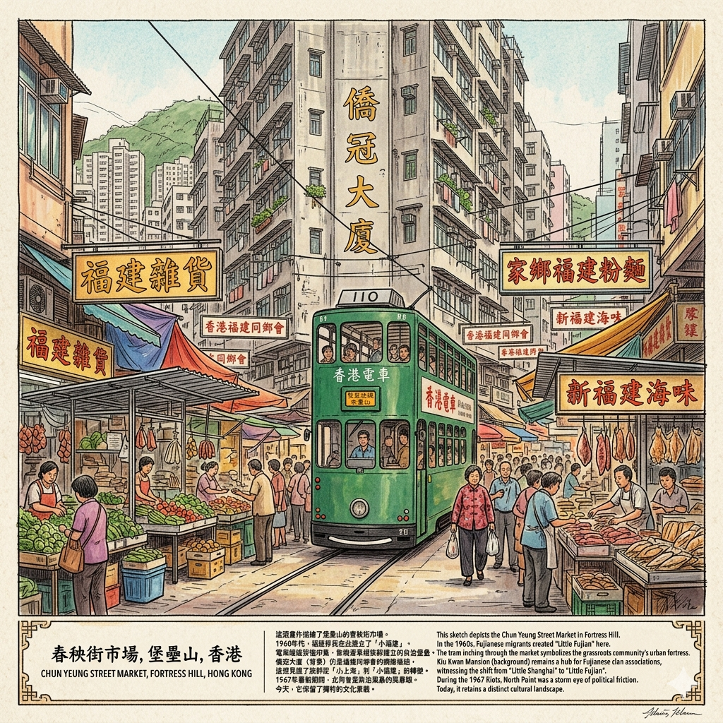 The Tram through the Market (Little Shanghai to Little Fujian)