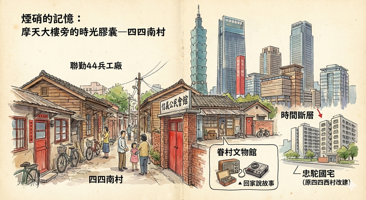 摩天大樓旁的時光膠囊—四四南村