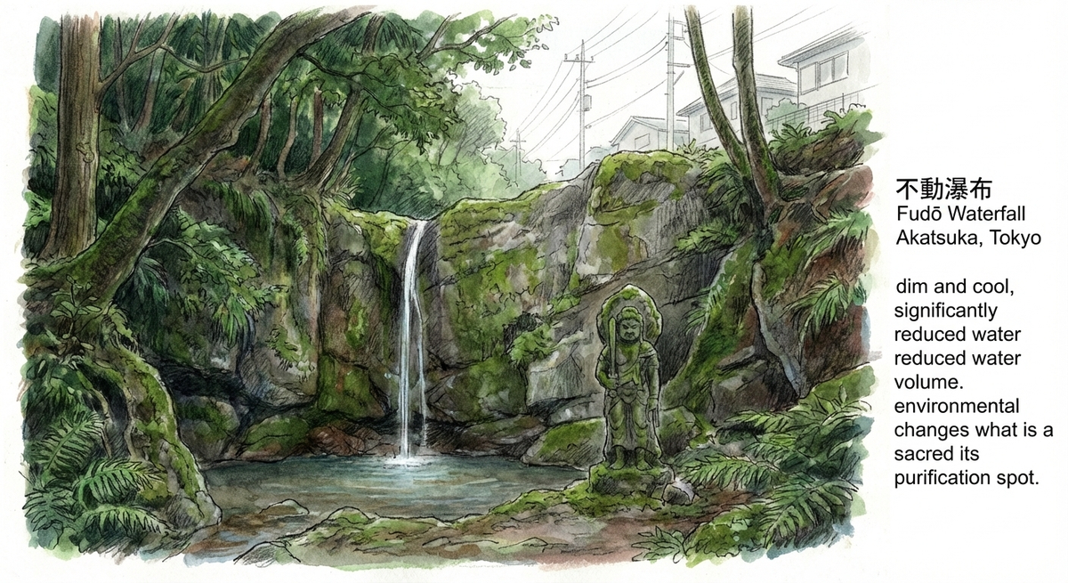 The Akatsuka Fudō-no-Taki waterfall