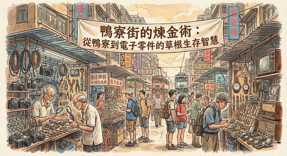 鴨寮街的煉金術：從鴨寮到電子零件的草根生存智慧