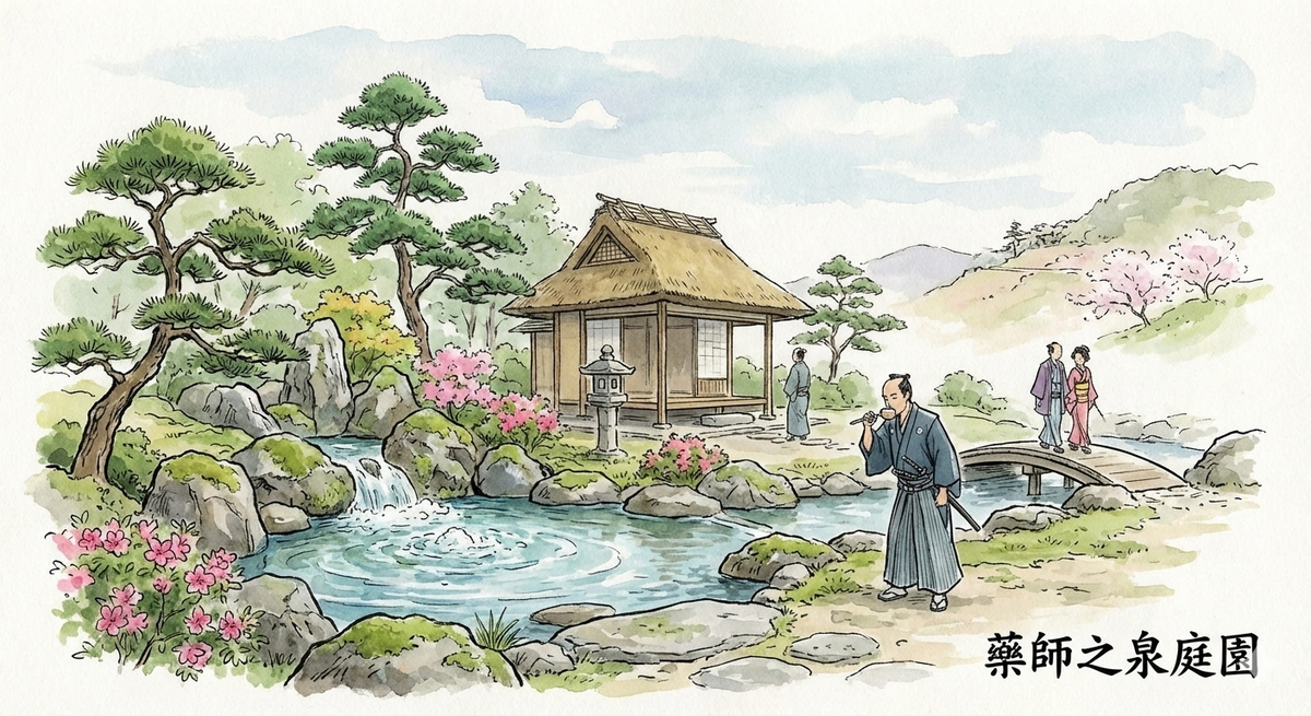 Lo fascinante del Jardín Yakushi-no-izumi 