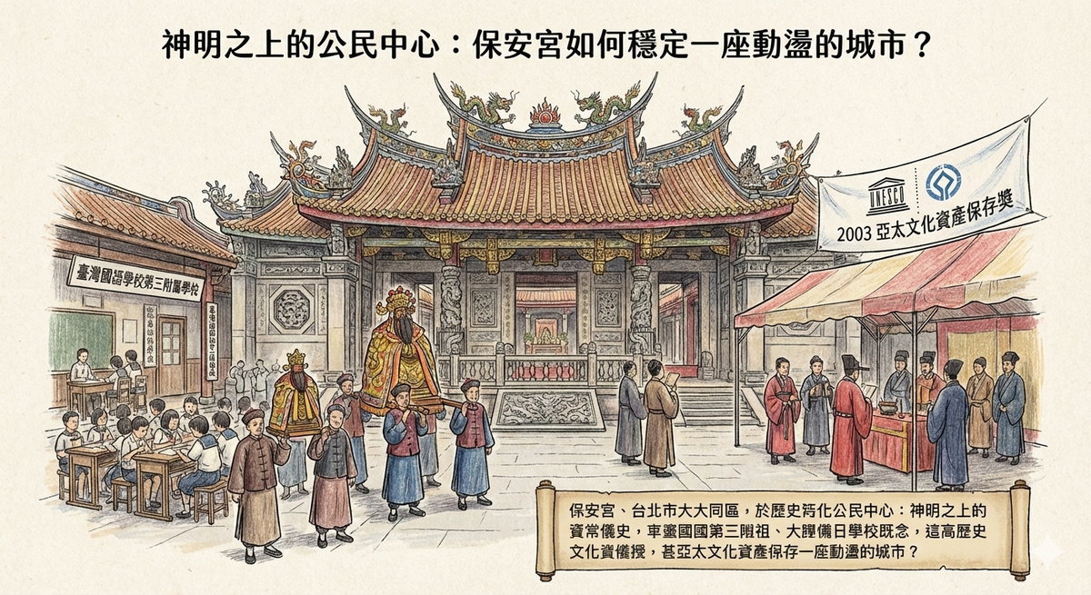 Cuando el Templo Baoan se Convirtió en el Corazón Cívico de Taipéi