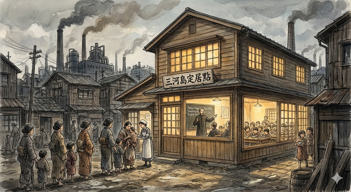 拉薩爾神父設立的「三河島定居點」