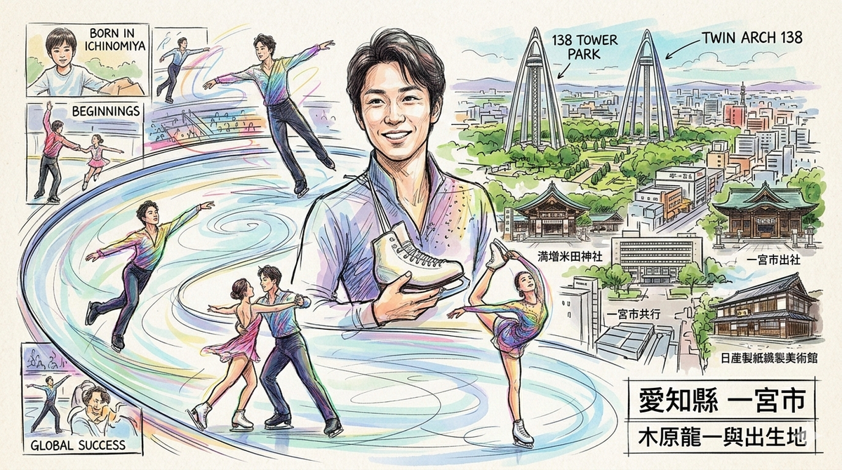 木原龍一與出生地愛知縣一宮市