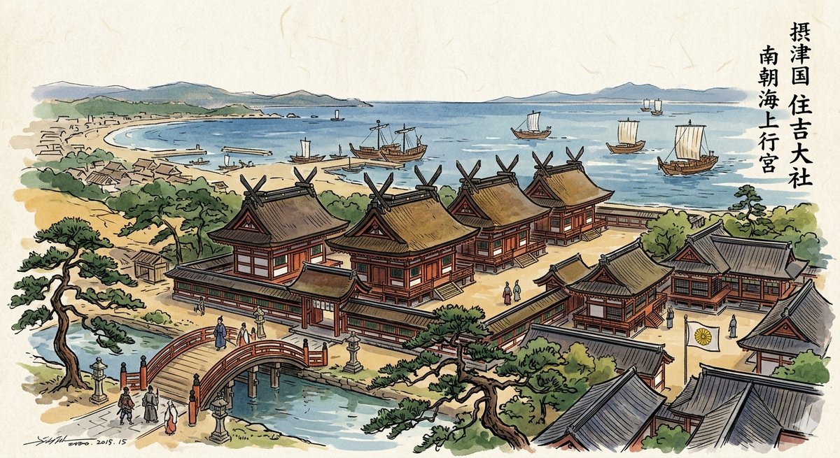 The Southern Court’s Maritime Bastion (Protect maritime commerce): Sumiyoshi Taisha