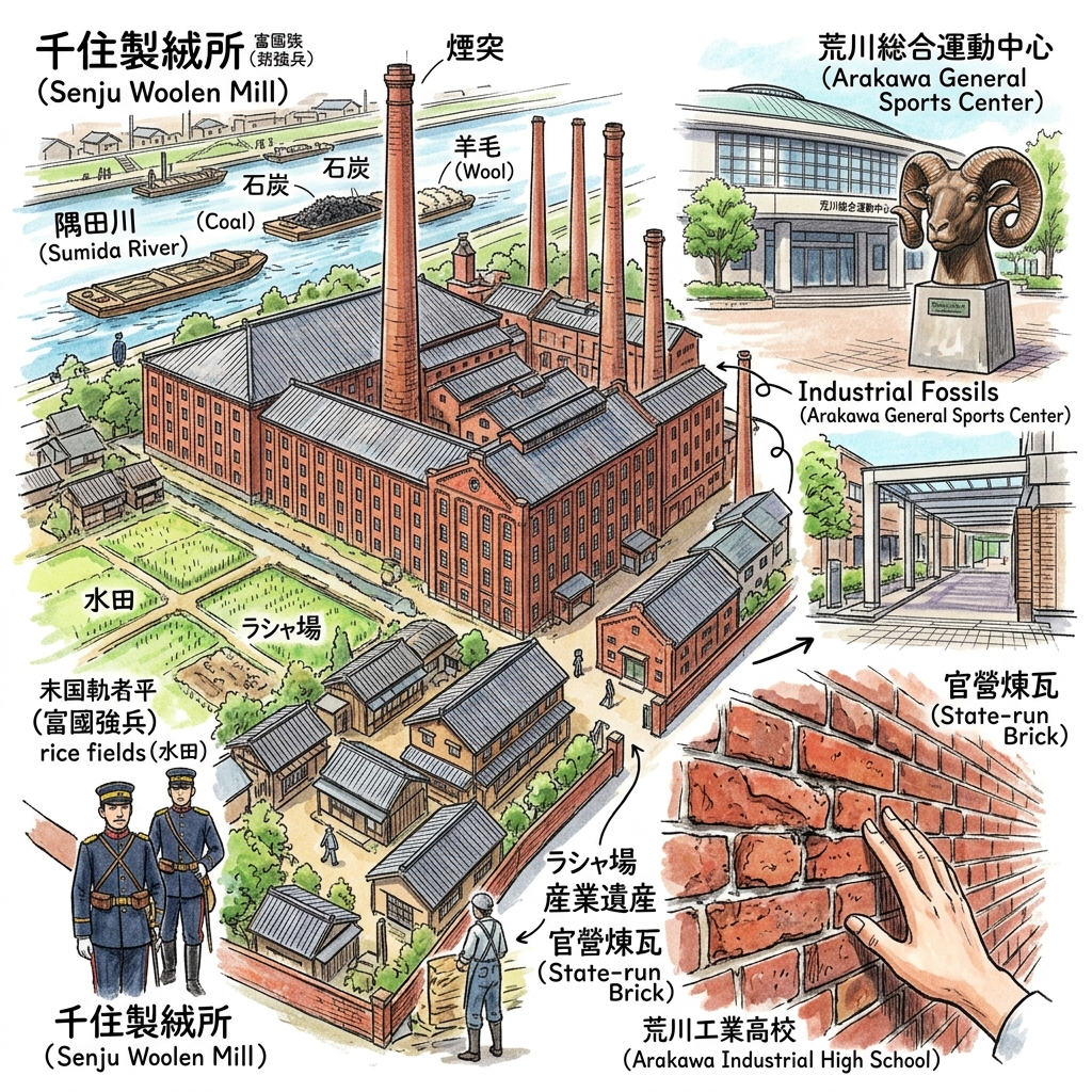 Le tissu de la nation : La manufacture de laine de Senju et l'empreinte prussienne