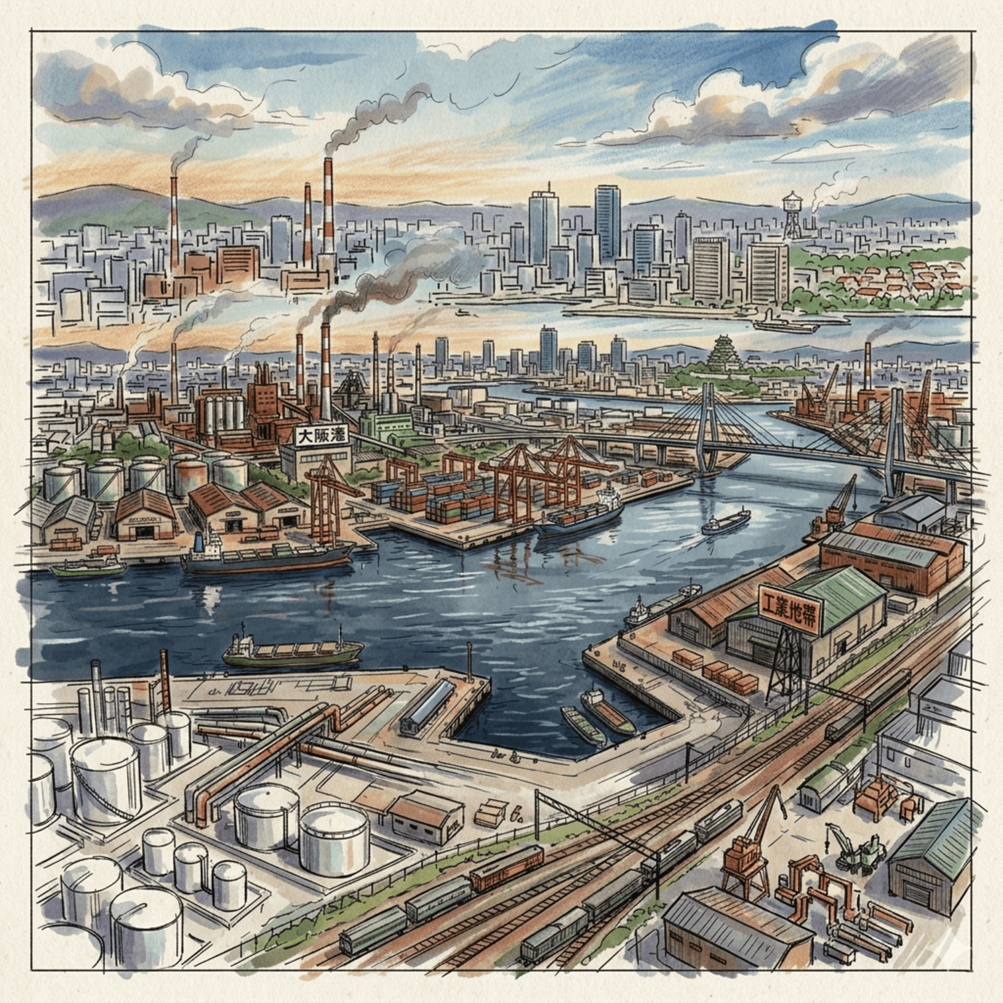 Osaka's Industrial Zone 大阪工業區