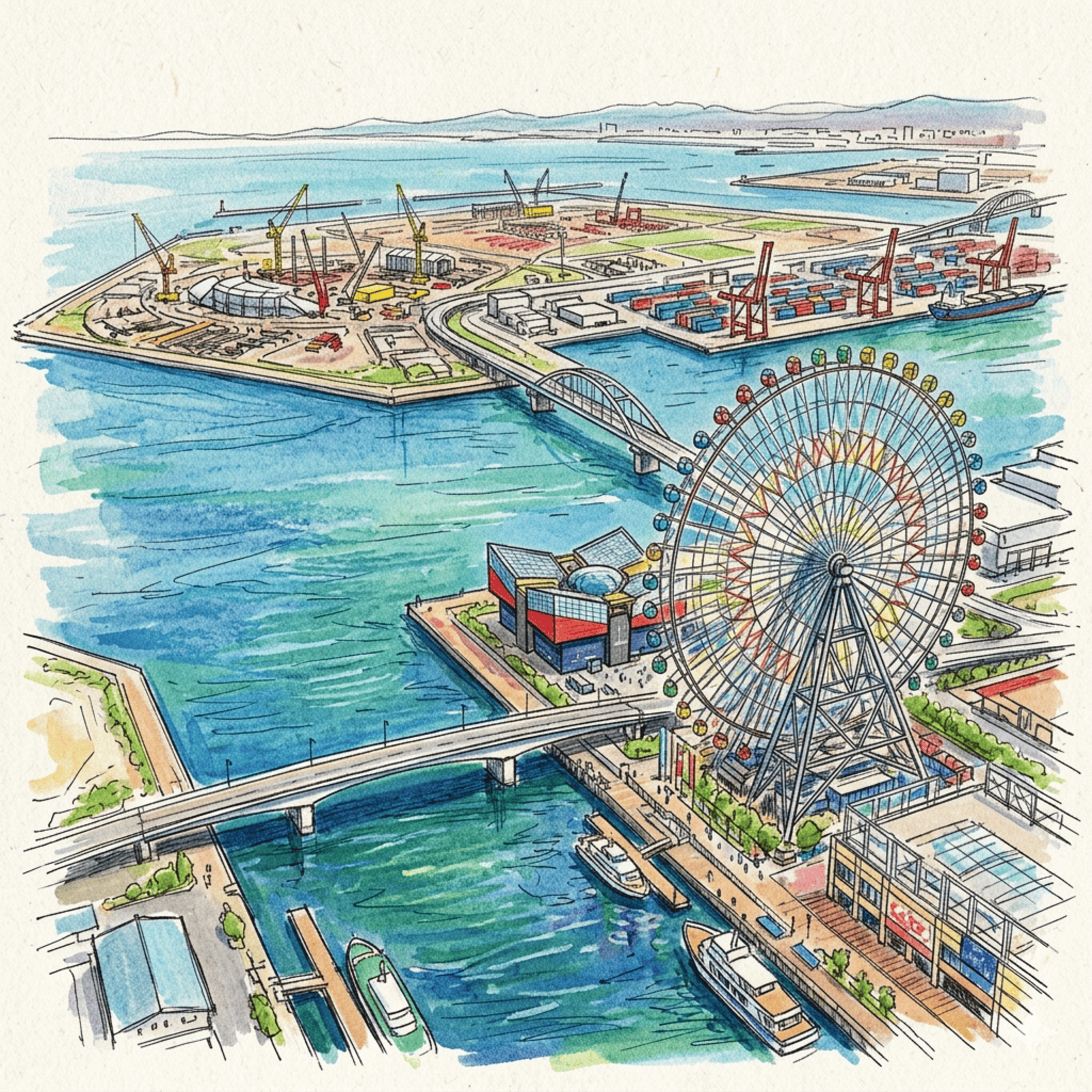 Tenpozan ＆ Yumeshima 天保山與夢洲