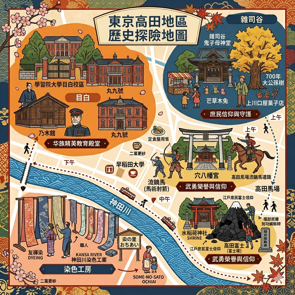 東京高田町一日遊行程