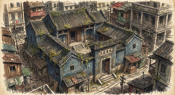 former Kowloon Walled City Yamen of Kowloon Walled City Park