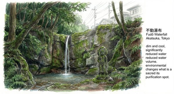 The Akatsuka Fudō-no-Taki waterfall