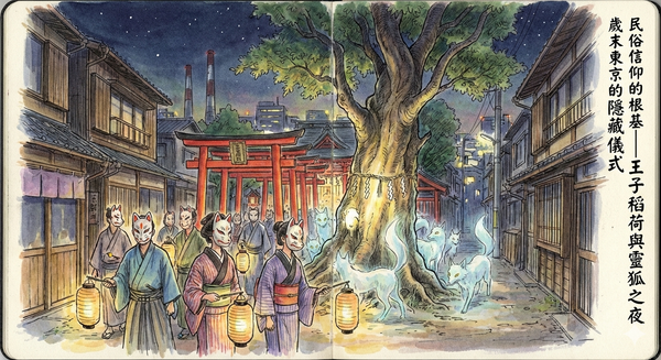 夕夜的狐狸行列 祭典