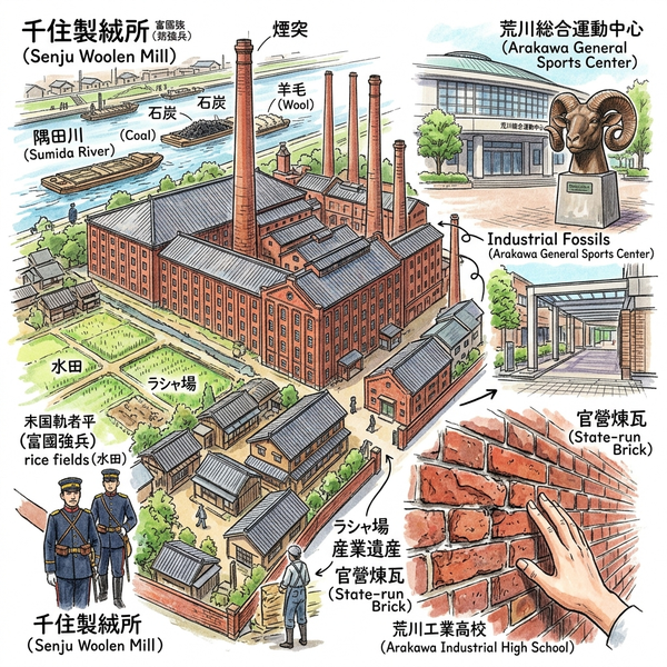 Le tissu de la nation : La manufacture de laine de Senju et l'empreinte prussienne