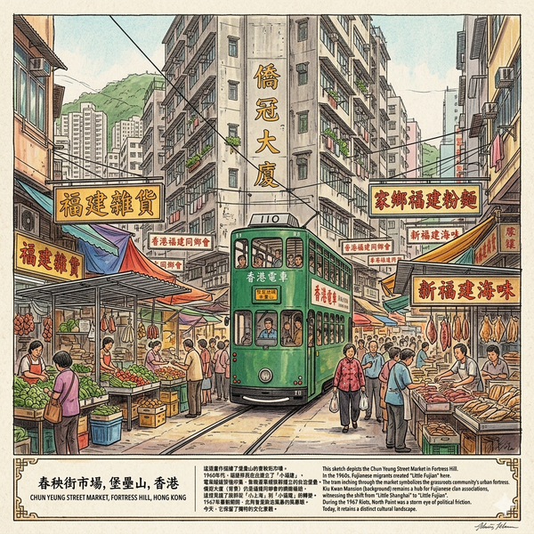 The Tram through the Market (Little Shanghai to Little Fujian)
