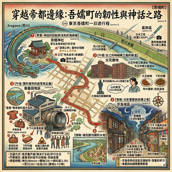 東京吾嬬町一日遊行程