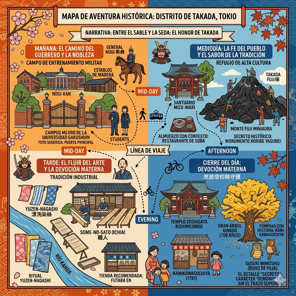 Itinerario de un día en la ciudad de Tokio Takada